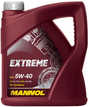 Mannol Extreme 5w40 motorolaj 4 Liter