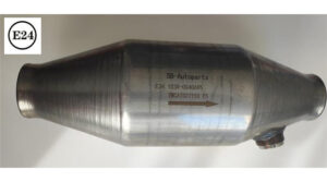 Univerzális kerek fémbetétes katalizátor, lambdaszondás, O50mm, 700-1600 cm3, EURO5, 2015-ig – kipufogó alkatrész