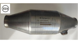 Univerzális kerek kerámiabetétes katalizátor, lambdaszondás, O45mm, 700-1600 cm3, EURO5, 2014-ig – kipufogó alkatrész