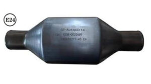 Univerzális kerek kerámiabetétes katalizátor, O45mm, 700-1600 cm3, EURO4, 2013-ig – kipufogó alkatrész